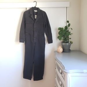 Madewll denim slim coverall jumpsuit
